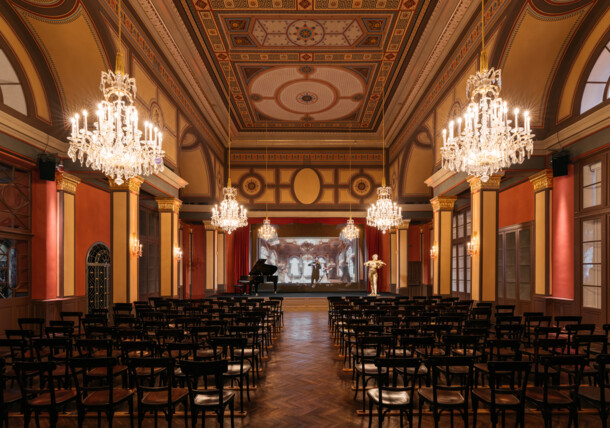     The historic Strauss Ballroom in the House of Strauss 